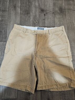 Peter Millar Tan Flat-Front Pima Cotton Shorts Gamecocks Size 36 {Bx10}